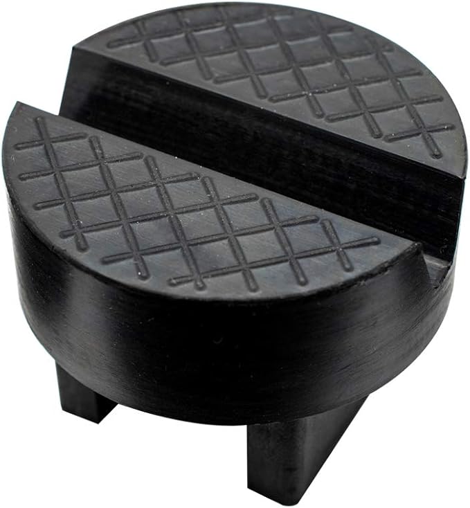Universal Jack Stand Rubber Pad Adapter Rubber Slotted Frame Rail Pinch welds Protector Floor Jack Stands for Axle Jack 2 or 3 Tonne