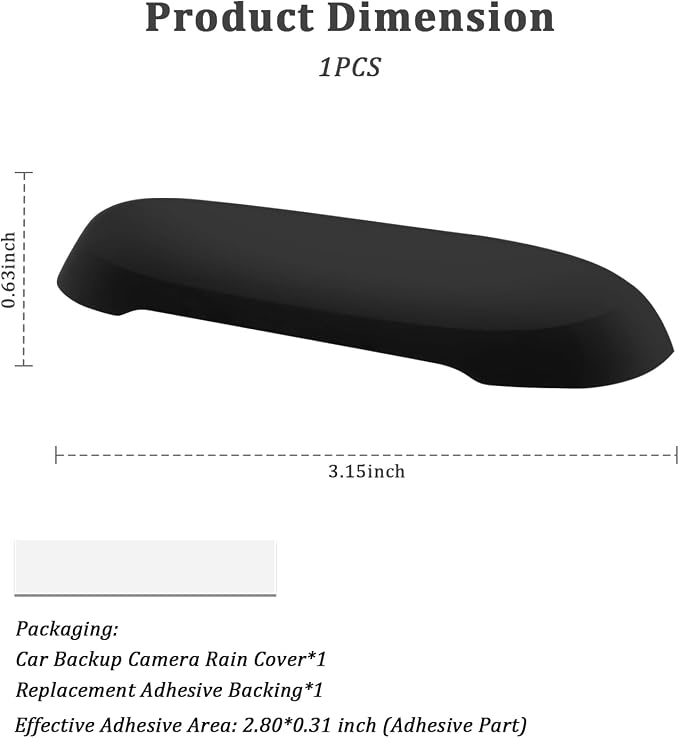 Car Backup Camera Rain Cover, Soft Silicone Car Backup Camera Rain Shield