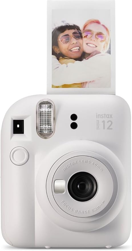 Fujifilm Instax Mini 12 Instant Film Camera, Clay White