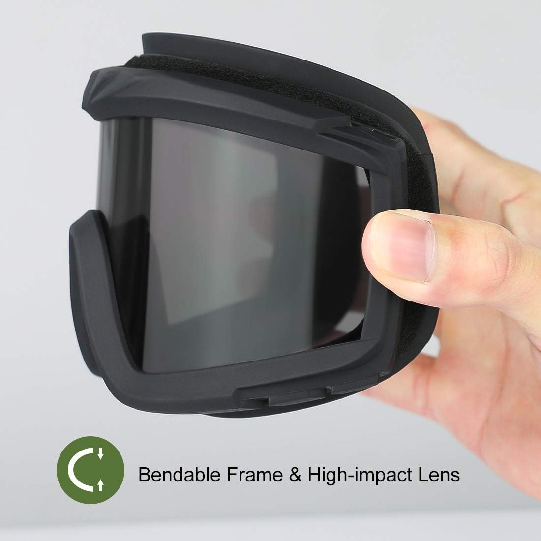 Xaegistac Tactical Airsoft Goggles - Anti-Fog Safety Glasses for Hunting & Cycling