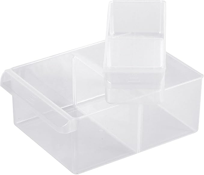 INTERTOOL Small Parts Organizer for Hardware & Screws | 18 Removable Bins with Dividers | Wall Mount or Desktop Craft & Lego Storage Cabinet | 19” x 15” x 7” BX08-4019