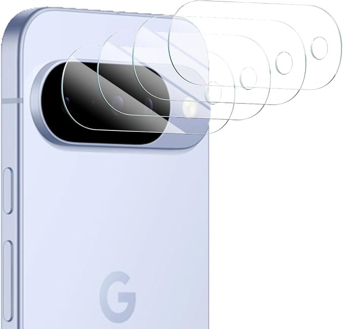 4-Pack Camera Lens Protector for Google Pixel 10, Tempered Glass Camera Cover