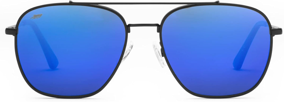 Pilotfish Polarized Aviator Sunglasses - Stainless Steel Frame | UV400 Anti-Reflective Lenses