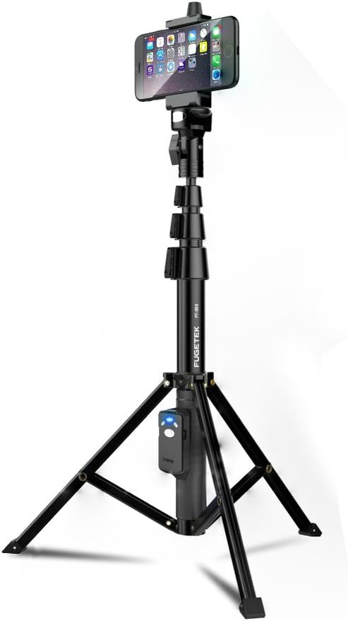 Fugetek 51" Professional Selfie Stick Tripod, 100% All Aluminum Stick & Legs