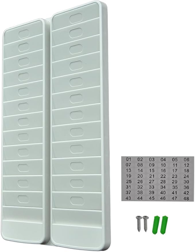 Japard Badge Rack Wall Mount 24 Card Holder to Keep Swipe Cards, Room VIP ID