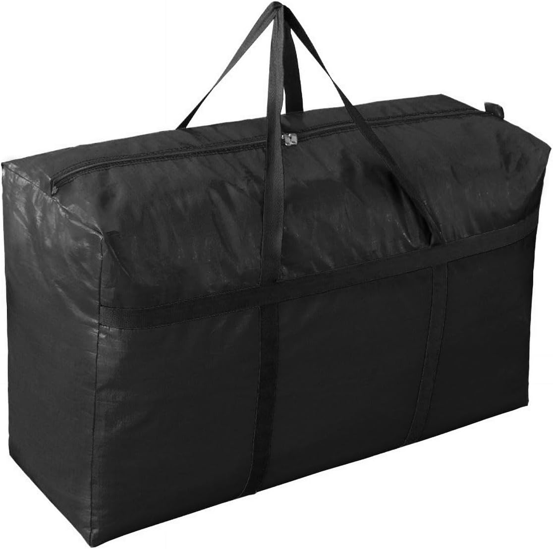 Extra-large Tarp Storage Bag (Red, 45Gal/170L) | Double Zipper, Moisture Resistant and Dustproof, Lightweight Foldable for Moving, Travel, Camping, and Seasonal Organization