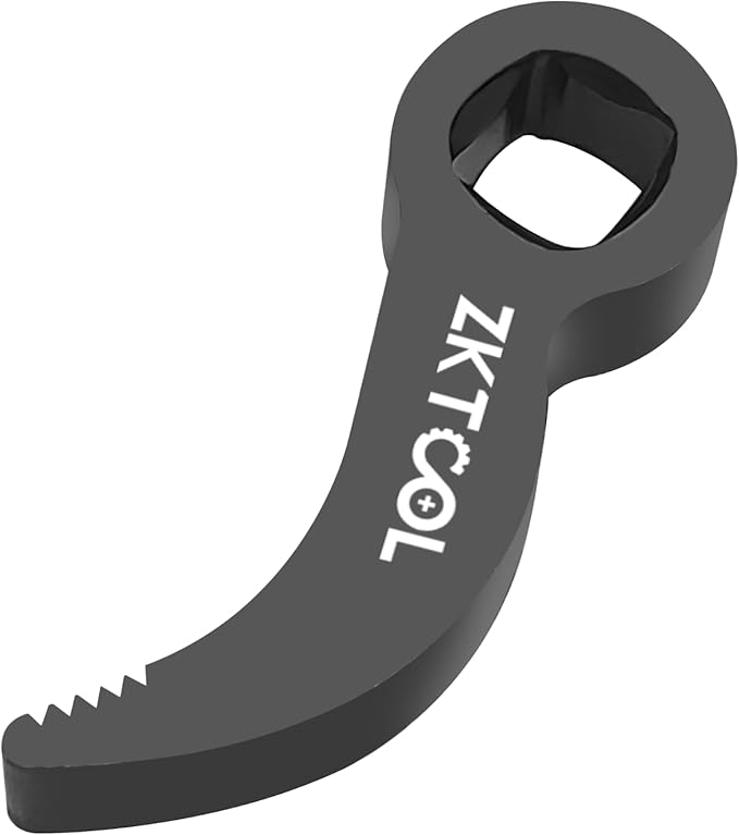 ZKTOOL 3PC Pry Bar Wrench Adaptor Head Kit,Crowbar Adapter Head Tools, The Square Outline Does Not Slip Easily, Includes 1/2" 3/8" 1/4" D 4pt (Square) Profile