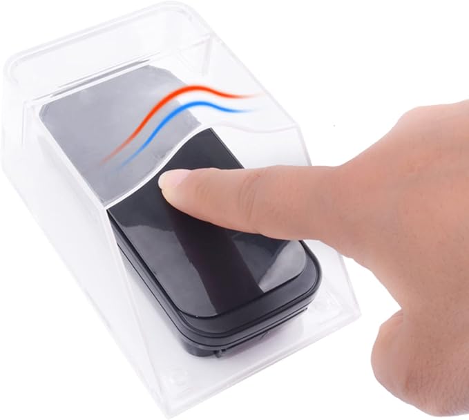 PC Waterproof Doorbell Cover, Transparent Rainproof Wireless Doorbell