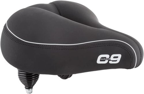 Cloud-9 Cruiser Select Saddle - Comfortable Black Soft Touch Vinyl | 10.5" x 10.75" Size