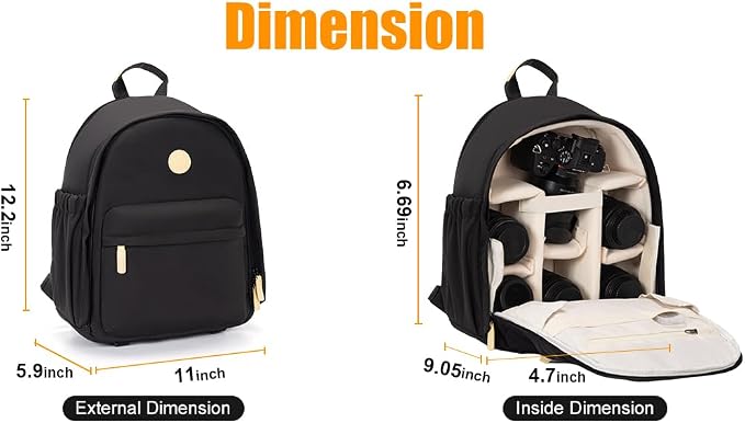 Cwatcun Camera Backpack Bag for Women, Stylish DSLR/SLR Camera Bag