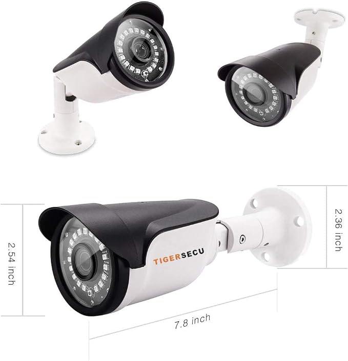 TIGERSECU 1080P Long Range Bullet Security Camera