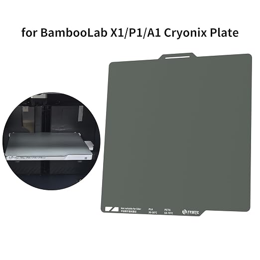 FYSETC 3D Printer Accessories 256mm Build Plate: Gray A1 257X257mm Dual Side