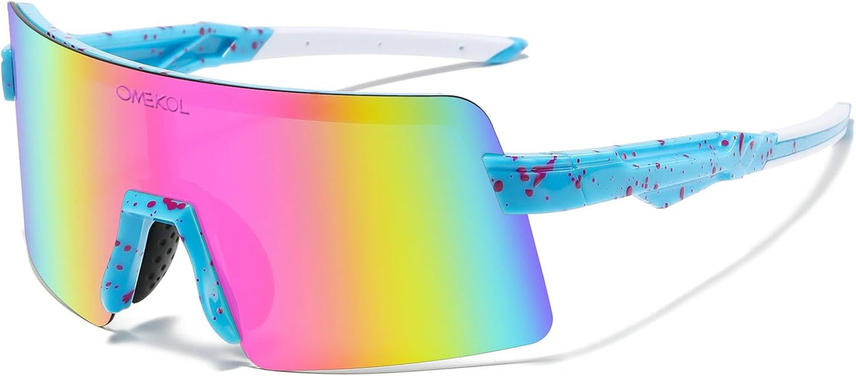 OMEKOL Polarized Sunglasses for Men and Women - UV400 Outdoor Sports Eyewear | Two Sizes Available
