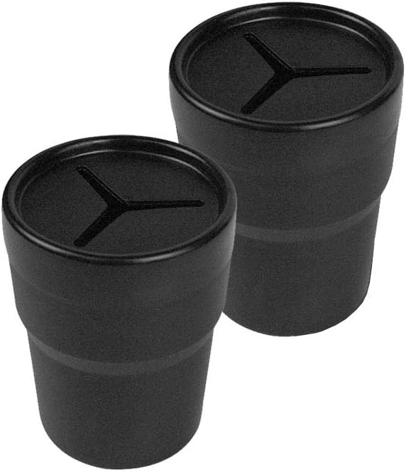 JAVOedge 2 Pack Black Small Car Storage Holder for Pens, Coins, Cash, Fits in Cup Holder