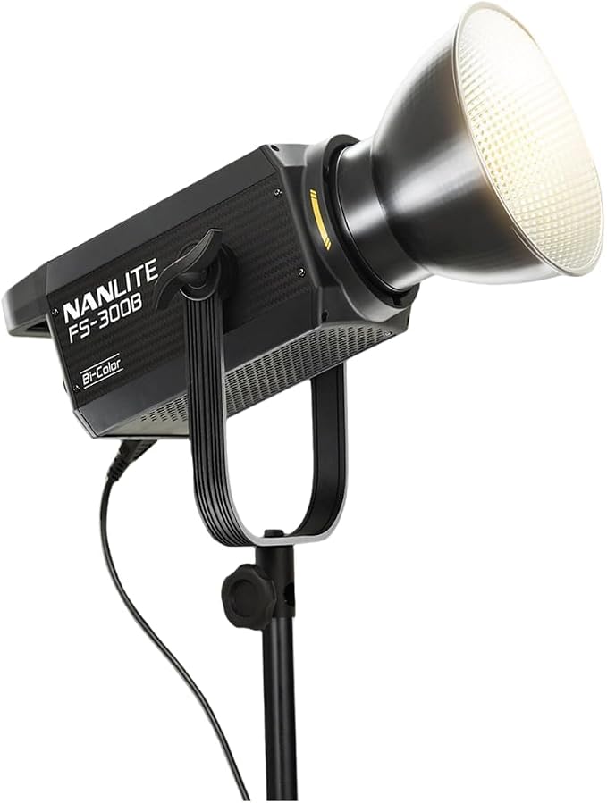 Nanlite FS-300B 350W Bi-Color LED Video Light, 2700K-6500K LED Spotlight