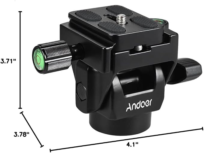 Andoer M-12 Monopod Tilt Head Panoramic Head Telephoto Bird Watching