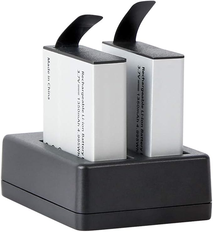 AKASO 1350mAh Rechargeable Action Camera Batteries