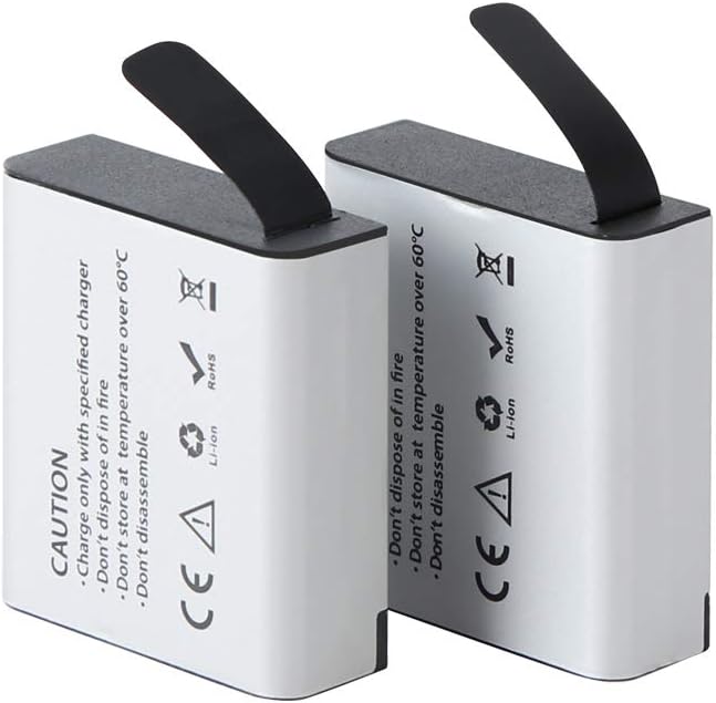 AKASO 1350mAh Rechargeable Action Camera Batteries
