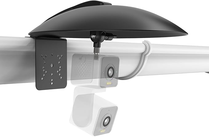 Sun Rain Shade Cover with Gutter Mount WYZE Cam Pan V1/V2/V3/V4/Duo Cam Pan