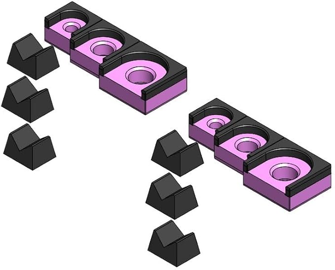 MagAttach Ratchet Organizer Kit (3 Piece Set (2-Pack), Pink/Black)