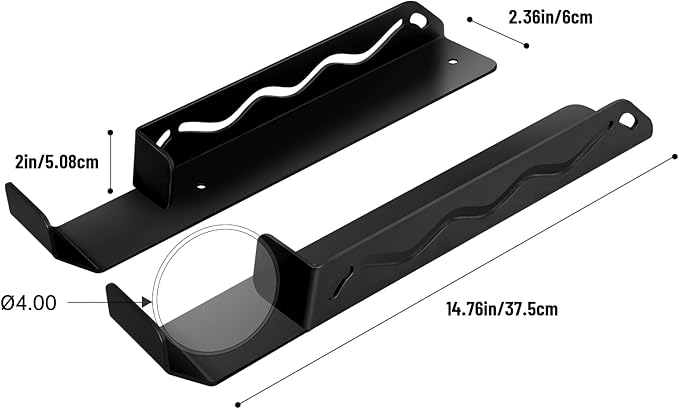 Floor Jack Stand Rack Wall Mount Organizer for Enclosed Race Trailer Accessories，Truck Hydraulic Trolley Jack Holder Storage Rack Brackets Tower Car Tool（No Screws Installed