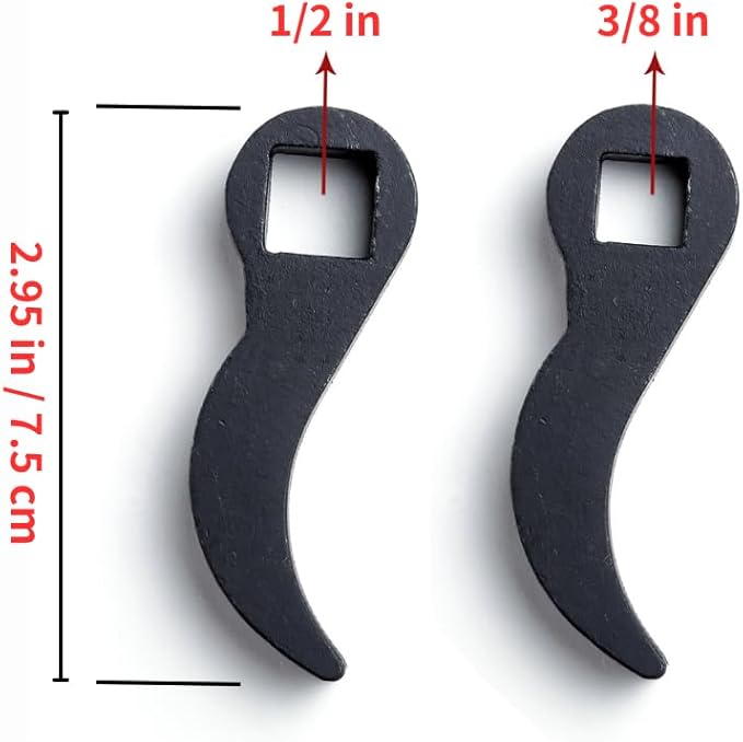 Pry Bar Wrench Adaptor Head, Crowbar Adapter Head Tool, Half Shaft Removal Car Repairing Tools 1/2" Drive, Wrecking Bar Pry Bar Wrench Head, Ultra Compact Size for Tight Space