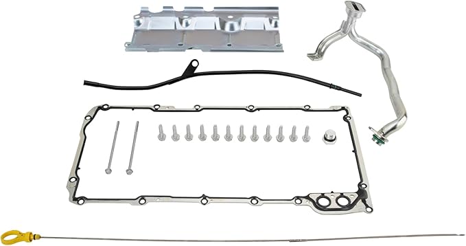 TRQ Engine Oil Pan Compatible with 98-02 Chevrolet Camaro Firebird 03-18 Chevy GMC Trucks