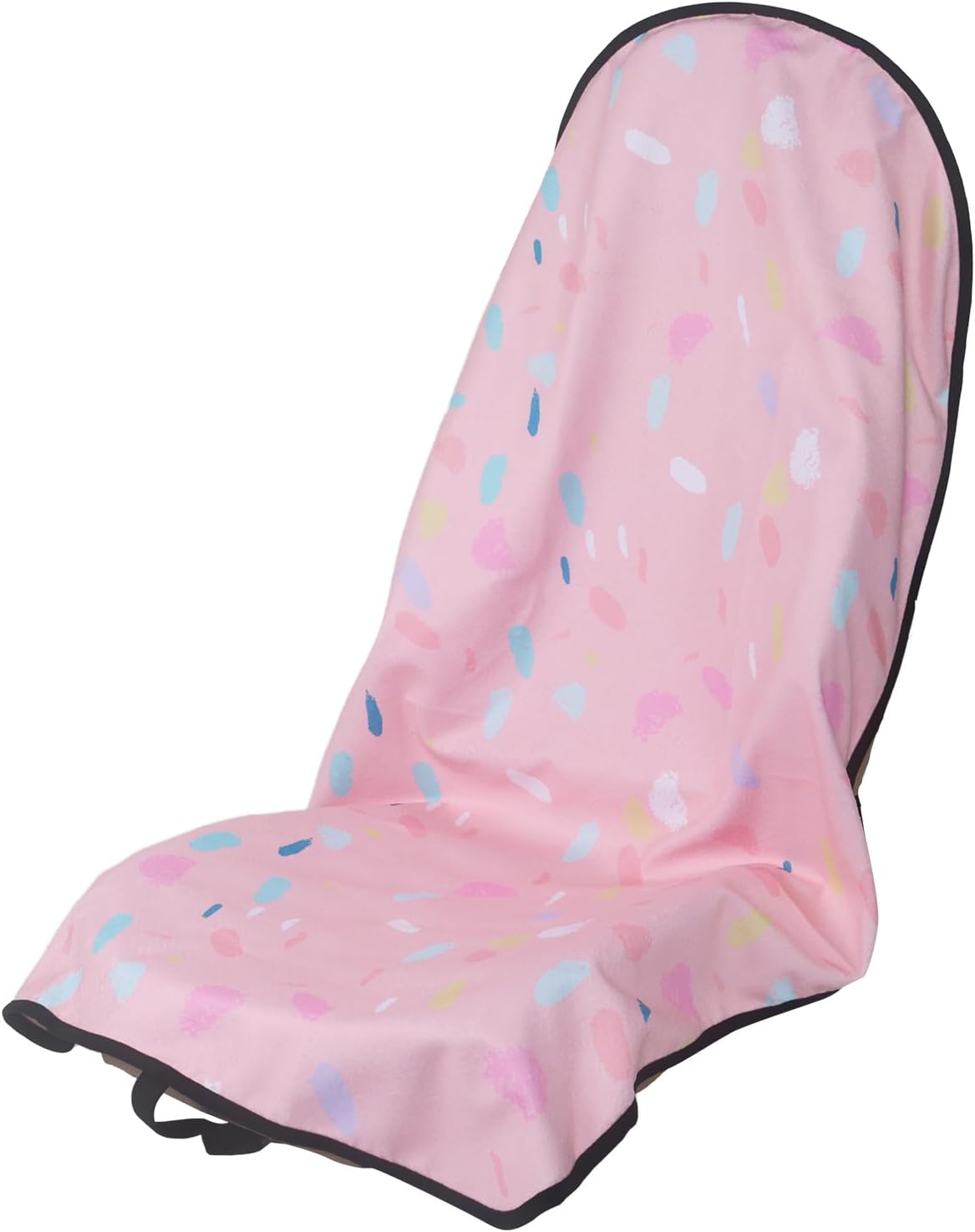 Sweat Towel Car Seat Cover Protector Front Seats for Gym Workout, Running, Swimming, Beach and Hiking, Waterproof Universal Seat Cover for Car, Trucks, Van & SUV (1, Pink Marble, Front)