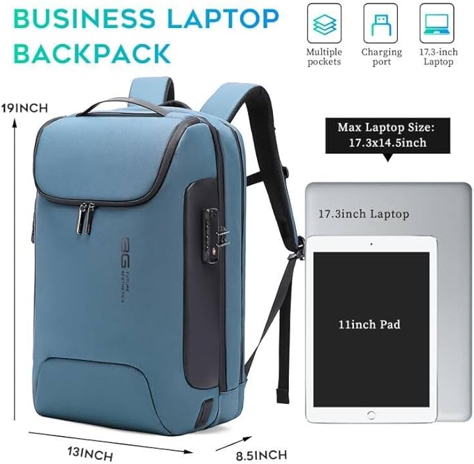 BANGE Anti-Theft Travel Backpack, Waterproof Fashion Work Backpacks, High Tech