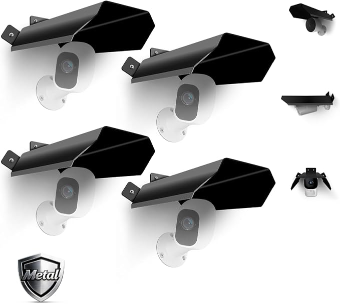 OOSSXX Universal Outdoor Security Camera Sun Rain Cover Shield