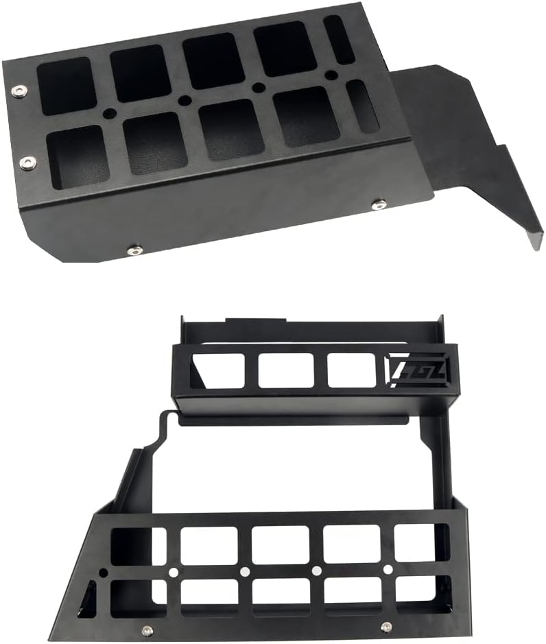 HIGH FLYING for Land Rover Defender 4dr 2020-2025 Car Rear Trunk Side Cargo Rack Organizer Modular Storage Box Basket System Luggage Carrier Storage Box Driver Side Aluminum Alloy