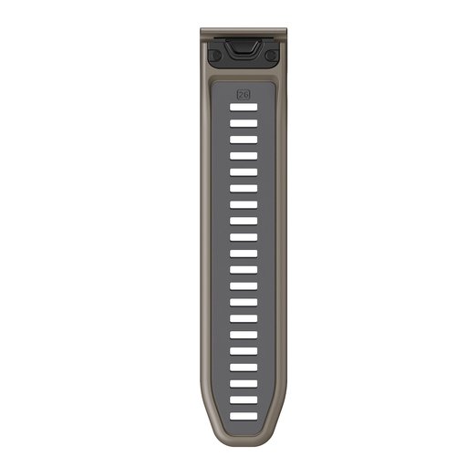NotoCity Fenix 7X Pro/6X Pro Band for Fenix 6X Strap Fenix 7X Band 26mm Width Fenix 5X Plus Wristband for Descent Mk2i/tactix Delta/tactix 7 Pro/tactix 7 AMOLED Soft Silicone Watch(Brown Dark-Gray)
