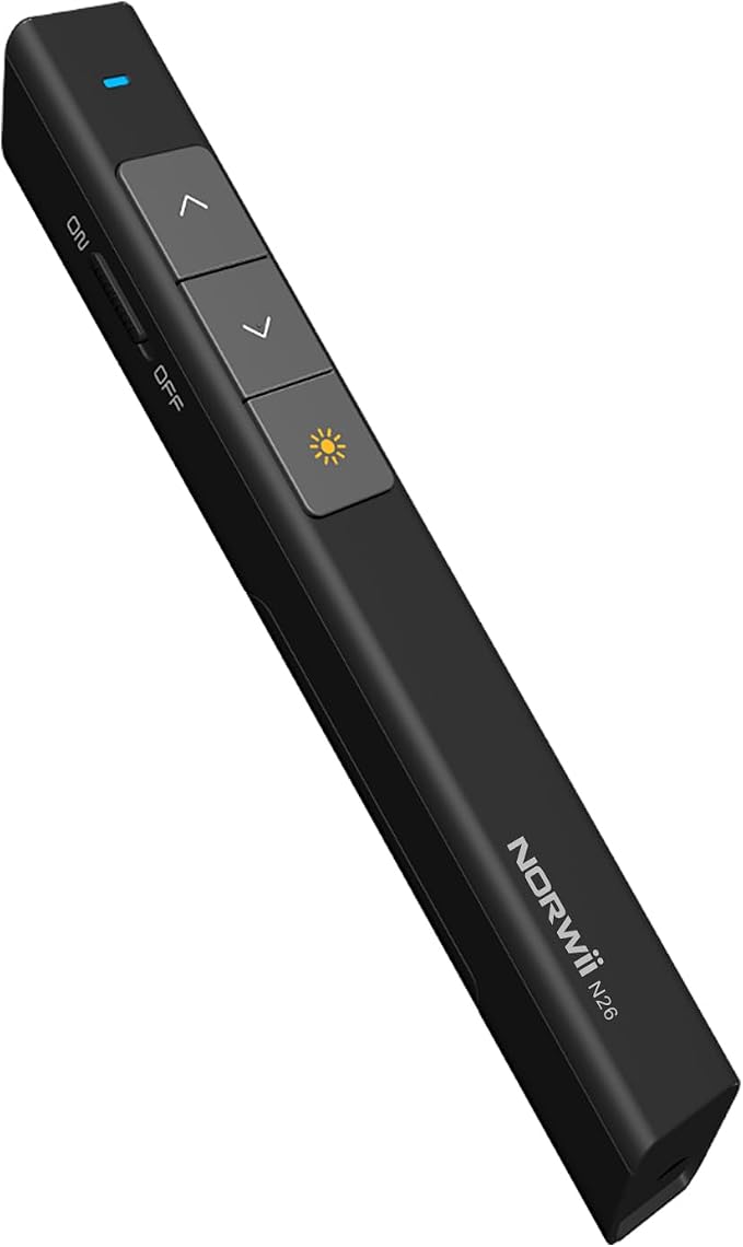 Norwii N26 Wireless Presentation Clicker, Presentation Remote, PowerPoint