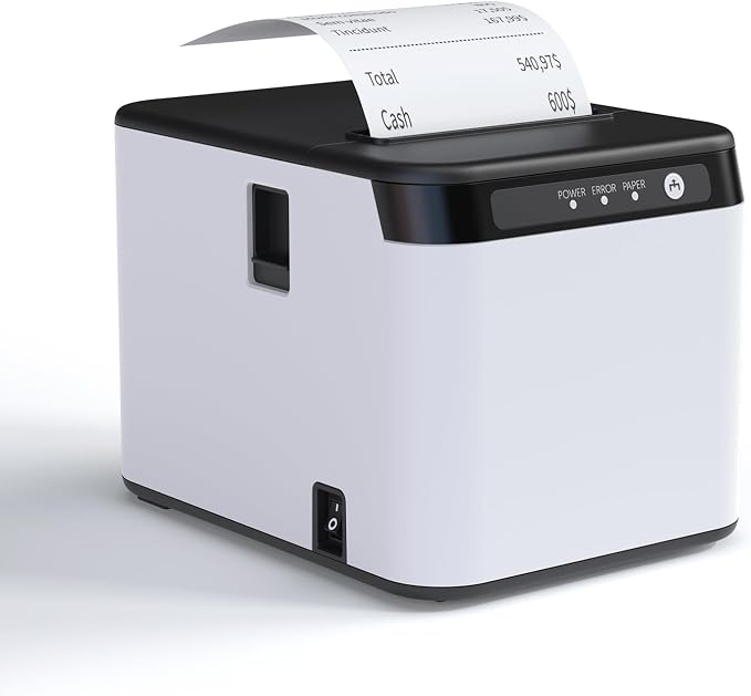 Bisofice 80mm Receipt Printer ESC/POS Thermal Printer Desktop Direct Print