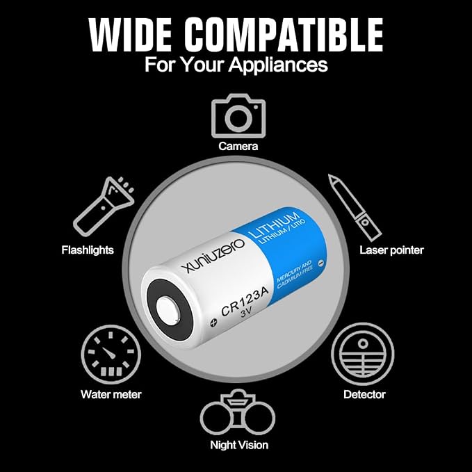 CR123A 3V Batteries Photo Non-Rechargeable Lithium Battery 3 Volt 123 Lithium