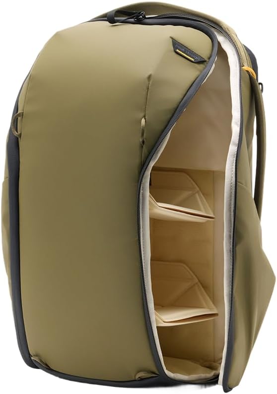 Peak Design Everyday Backpack Zip 15L, 270-Degree Zip, Dual Side Pockets