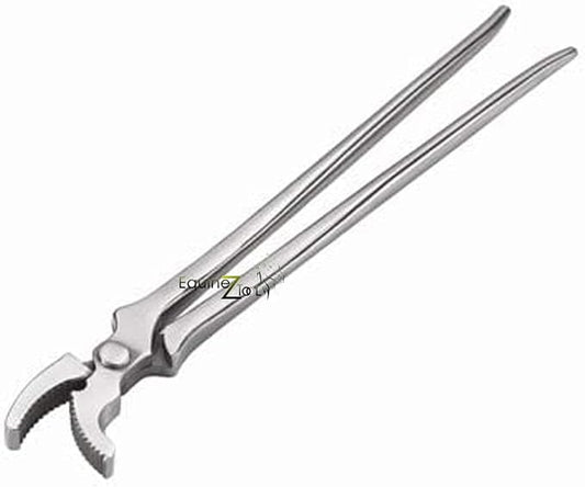 Hoof Curved Jaw Clincher–Professional Farrier Tool for Hoof Nail Removal,Clipping,Trimming, Vanadium Steel Plier,Durable Hoof Care Tool,Precision Grip for Horseshoeing &Hoof Maintenance