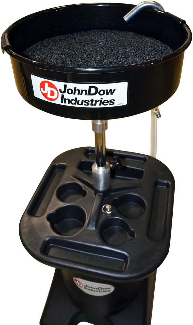 JohnDow Industries JDI-SP1 Oil Splash Pad, 15 inch Diameter fits Most Oil drains, 2 Pack, Black