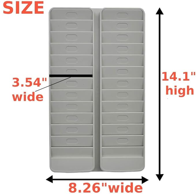Japard Badge Rack Wall Mount 24 Card Holder to Keep Swipe Cards, Room VIP ID