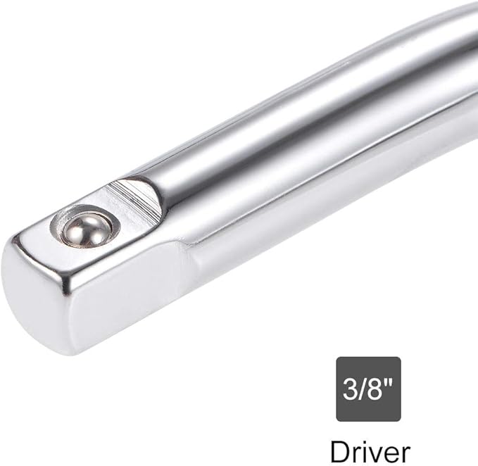 uxcell 2 Pcs 3/8" Drive Socket Breaker L Shape Extension Bar Wrench, CR-V