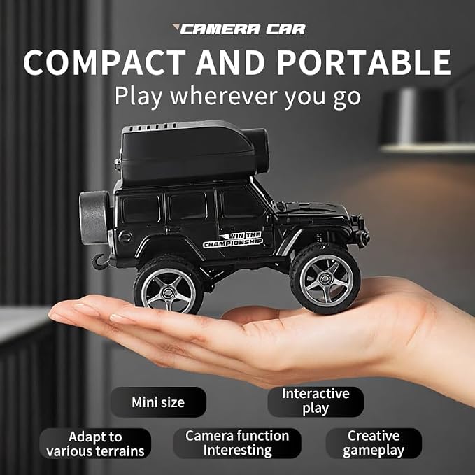 1:64 Mini FPV RC Car, Alloy Crafted Remote Control Truck