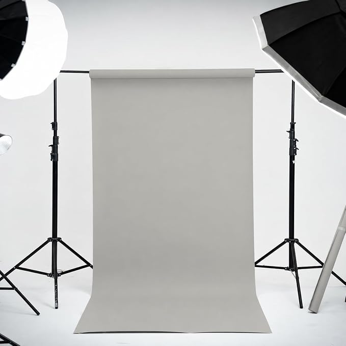 Kate Seamless Paper Backdrop for Photography Light Gray Photo Backdrop Paper