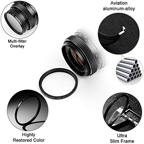 Sedremm Compatible with 58mm Star Filter 3 Pieces Starburst Lens Filter Canon