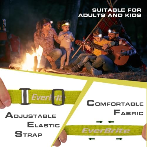 EverBrite Headlamp, 300 Lumens LED Head Lamp for Kids & Adults, Red Light
