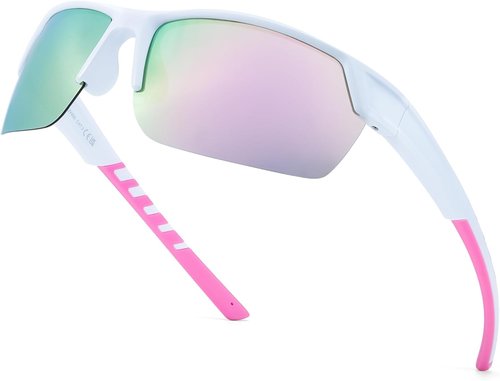 IGnaef Polarized Sport Sunglasses - Women's Wrap-Around Style for Running, Driving & Golf | IF3080