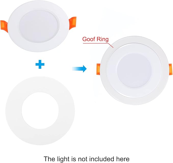 PATIKIL 5.9" ID 7.5" OD Light Trim Ring