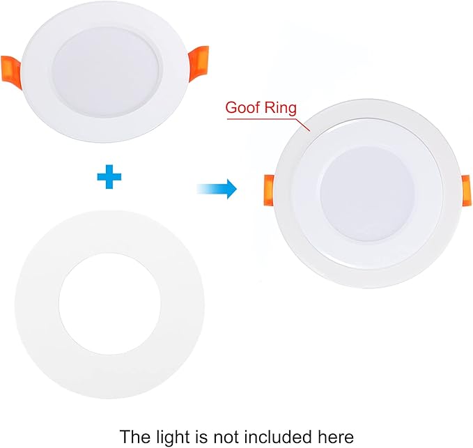 PATIKIL 4" ID 5.5" OD Light Trim Ring