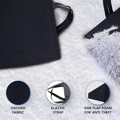 Autovir Windshield Snow Cover for Ice and Snow – Car Windshield Cover for Winter Frost, Ice & Snow Protection – Waterproof Frost Shield Windshield Protector for Cars, SUVs & Trucks (69x42 inches)