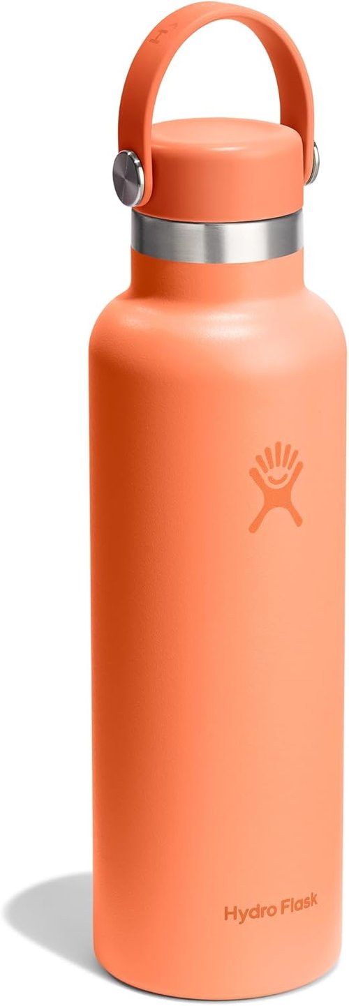 Hydro Flask Water Bottle - Insulated Stainless Steel - Leakproof & Non-Spill | 21 Oz Nectar Orange