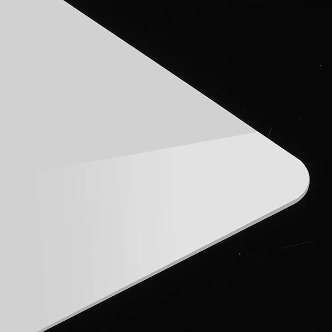 KINJOEK 2 PCS 30x30cm 12 x 12 Inch Acrylic White Reflective Display Table Riser
